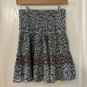 A.L.C. Paisley Patterned Silk Mini Skirt Size 4